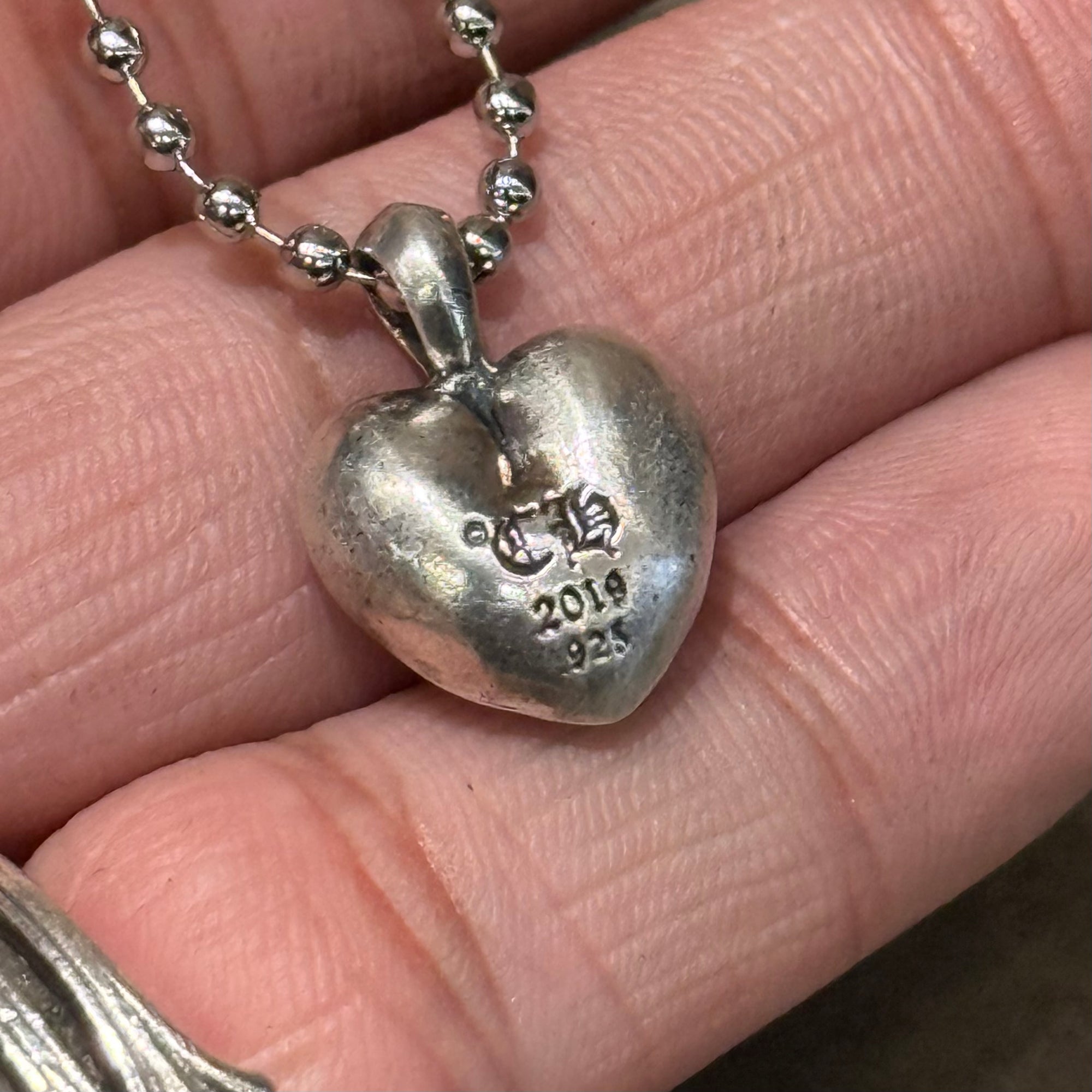 CHROME HEARTS PLUS CROSS HEART NECKLACE ‘SILVER’