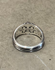 DEAL DESIGN GL CROSS LEVEL RING 'SILVER'