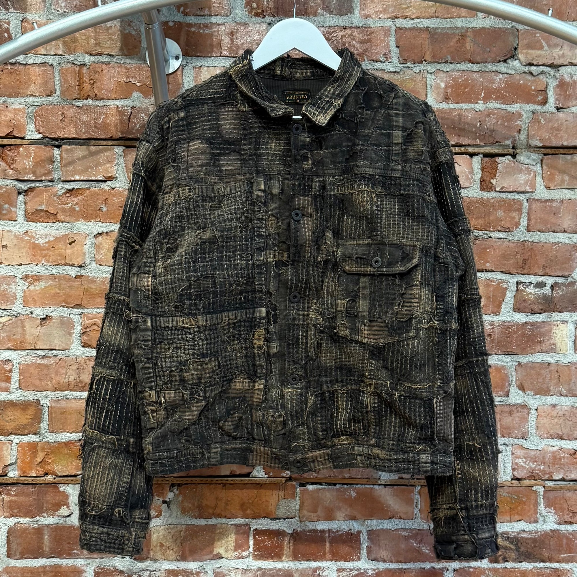 KAPITAL TEA CORE SPRING 1ST BORO JACKET ‘BLACK INDIGO’