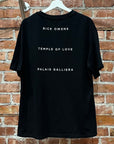 RICK OWENS SS26 PARIS EXCLUSIVE TEMPLE OF LOVE TEE ‘BLACK’