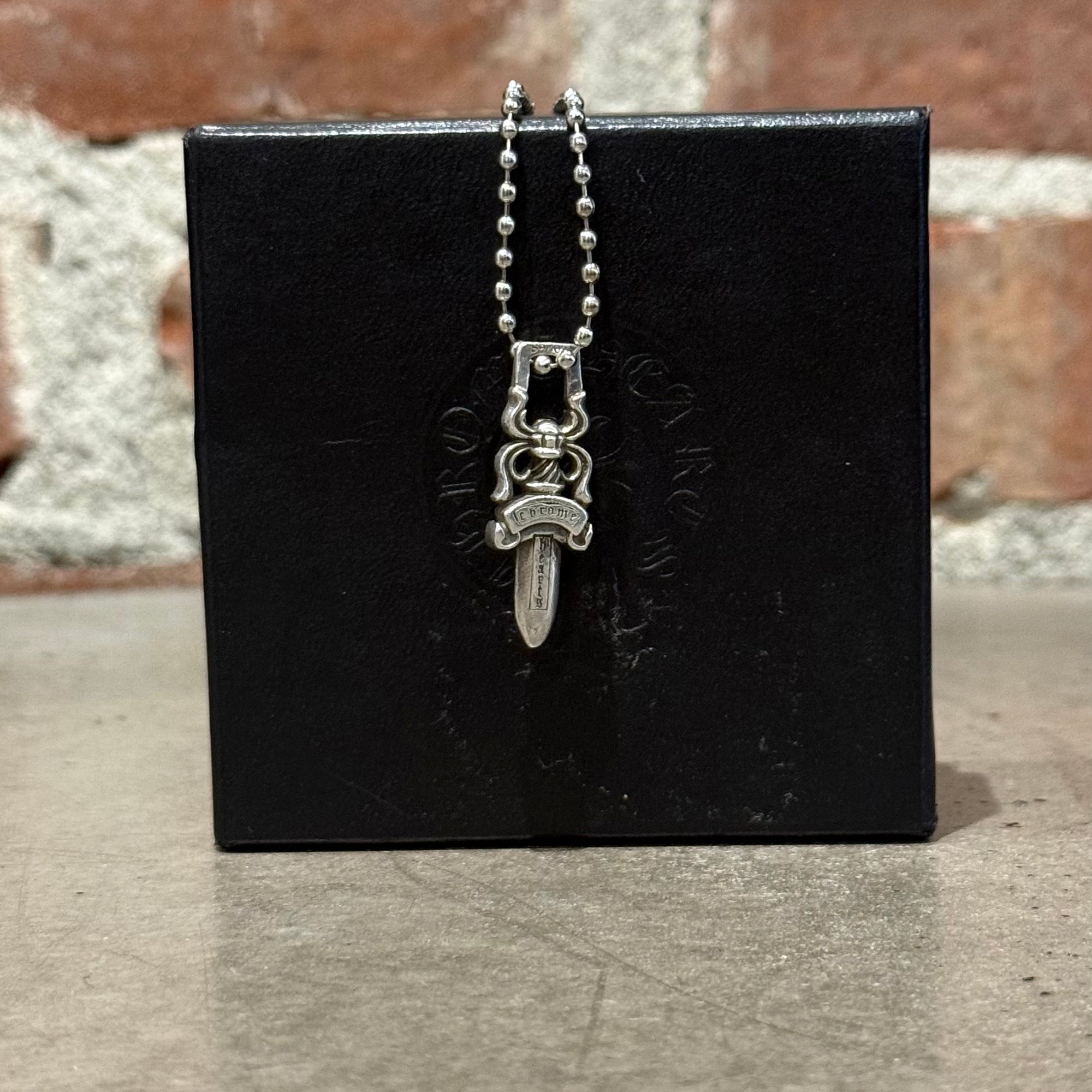 CHROME HEARTS DAGGER ZIPPER NECKLACE ‘SILVER’