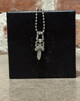 CHROME HEARTS DAGGER ZIPPER NECKLACE ‘SILVER’