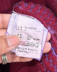 COMME DES GARÇON HOMME PLUS AD1999 ZIP CARDIGAN ‘PLUM’