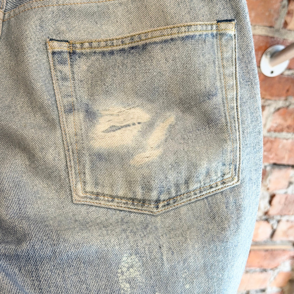 OUR LEGACY TROMPE PRINT THIRD CUT DIGITAL DENIM ‘LIGHT BLUE’