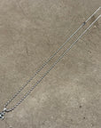 DEAL DESIGN GL CROSS XXS DIA NECKLACE ‘SILVER’