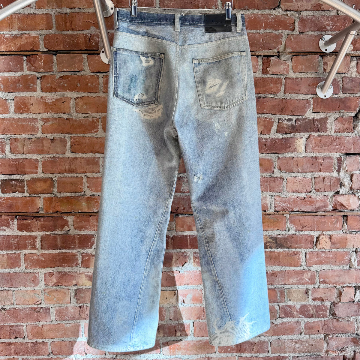 OUR LEGACY TROMPE PRINT THIRD CUT DIGITAL DENIM ‘LIGHT BLUE’