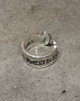 CHROME HEARTS LARGE SCROLL RING ‘SILVER’