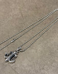 DEAL DESIGN LILY TOP FLEUR NECKLACE ‘SILVER’