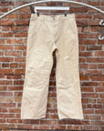 ACNE STUDIOS FACE LOGO CARPENTER PANTS ‘CREAM’