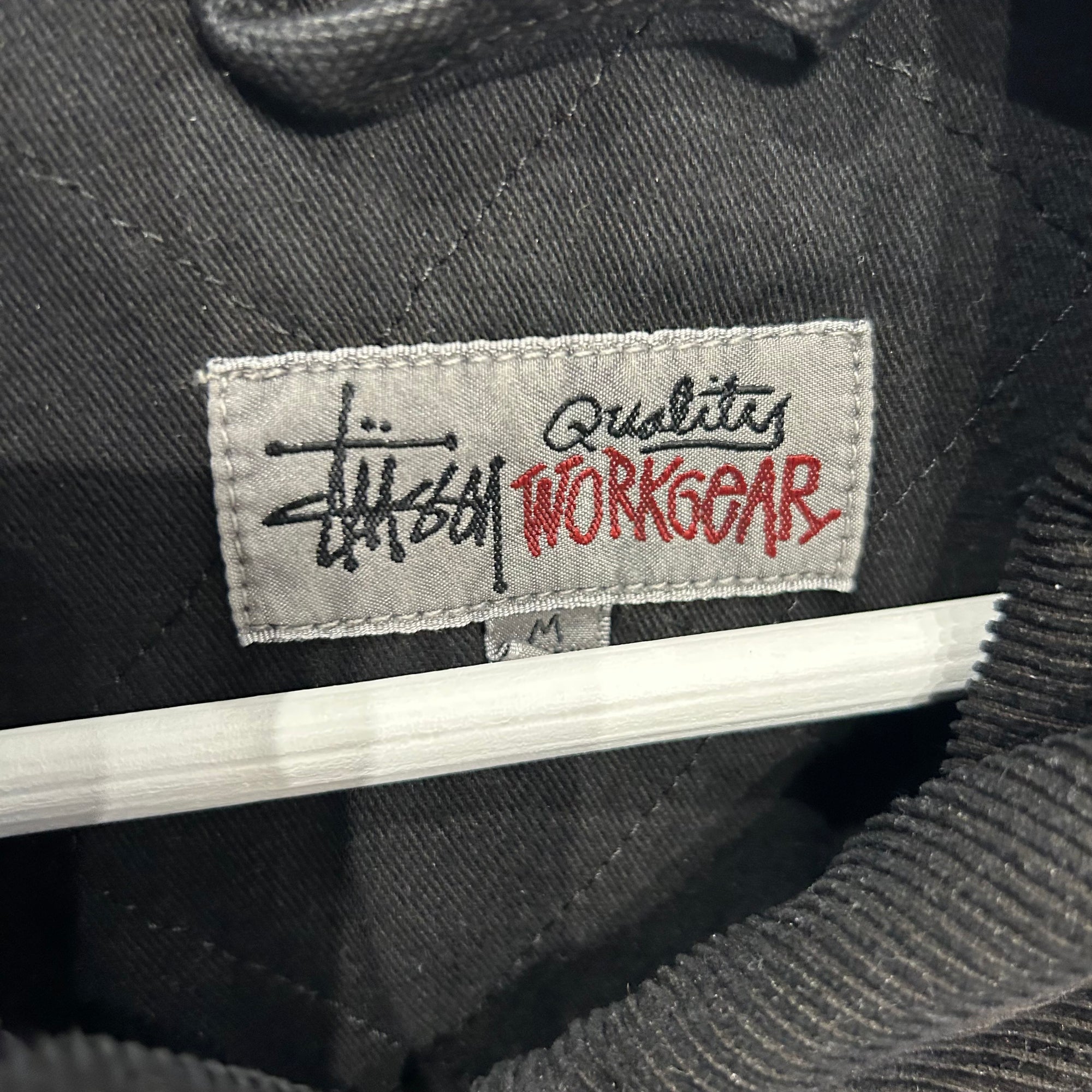 STUSSY WORKWEAR MULTI POCKET JACKET ‘WASHED BLACK’