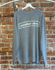 NUMBER (N)INE LOGO SCRIPT CREWNECK ‘GREY’