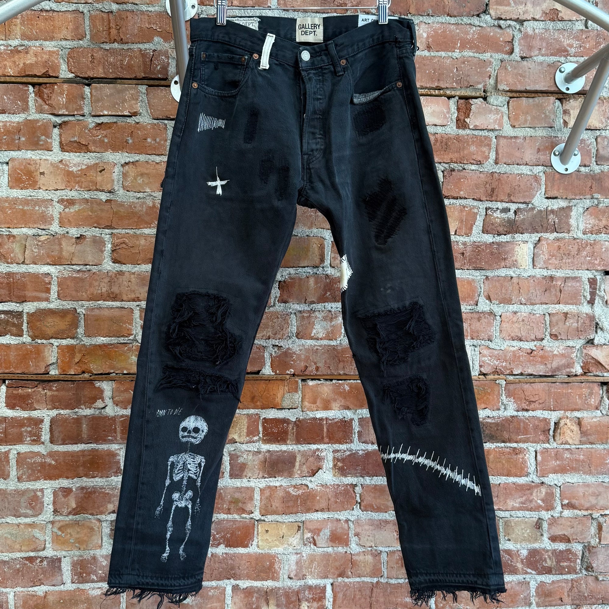 GALLERY DEPT. SCAB F*CK FACE DENIM ‘BLACK’