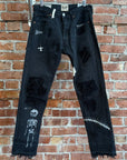 GALLERY DEPT. SCAB F*CK FACE DENIM ‘BLACK’