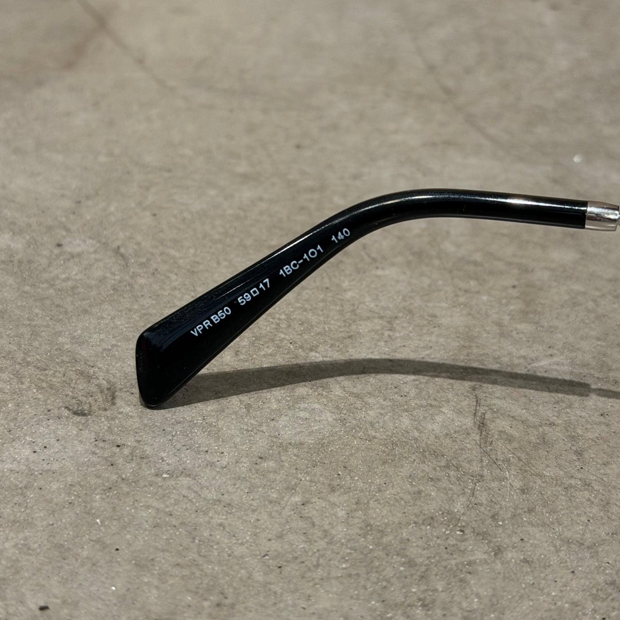 PRADA TRIANGLE BADGE GLASSES 'SILVER/BLACK'