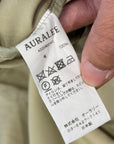AURALEE WOOL MAX CANVAS HOODED JACKET ‘KHAKI’
