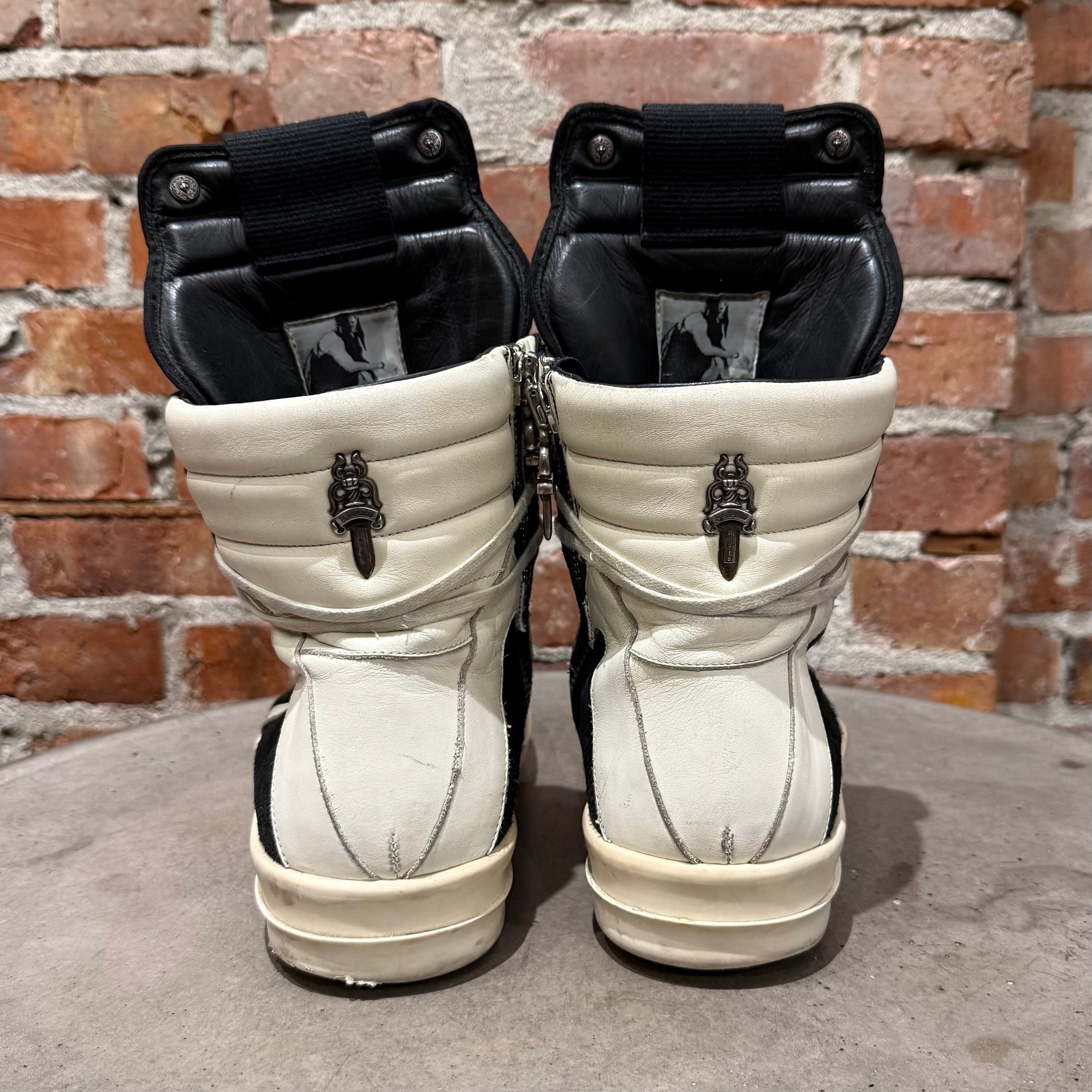 CHROME HEARTS X RICK OWENS GEOBASKET SNEAKERS ‘BLACK’