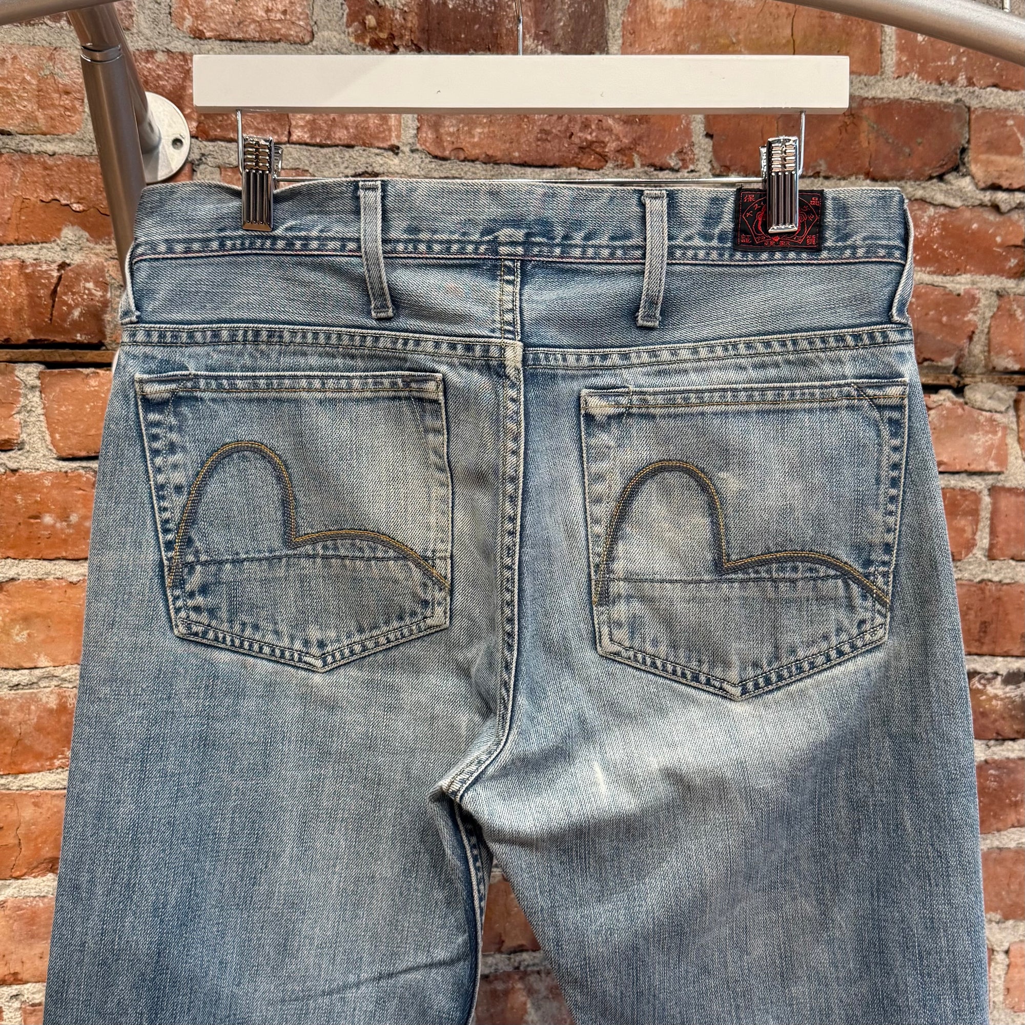 EVISU INTERNATIONAL STITCH GULL DENIM 'VINTAGE BLUE'