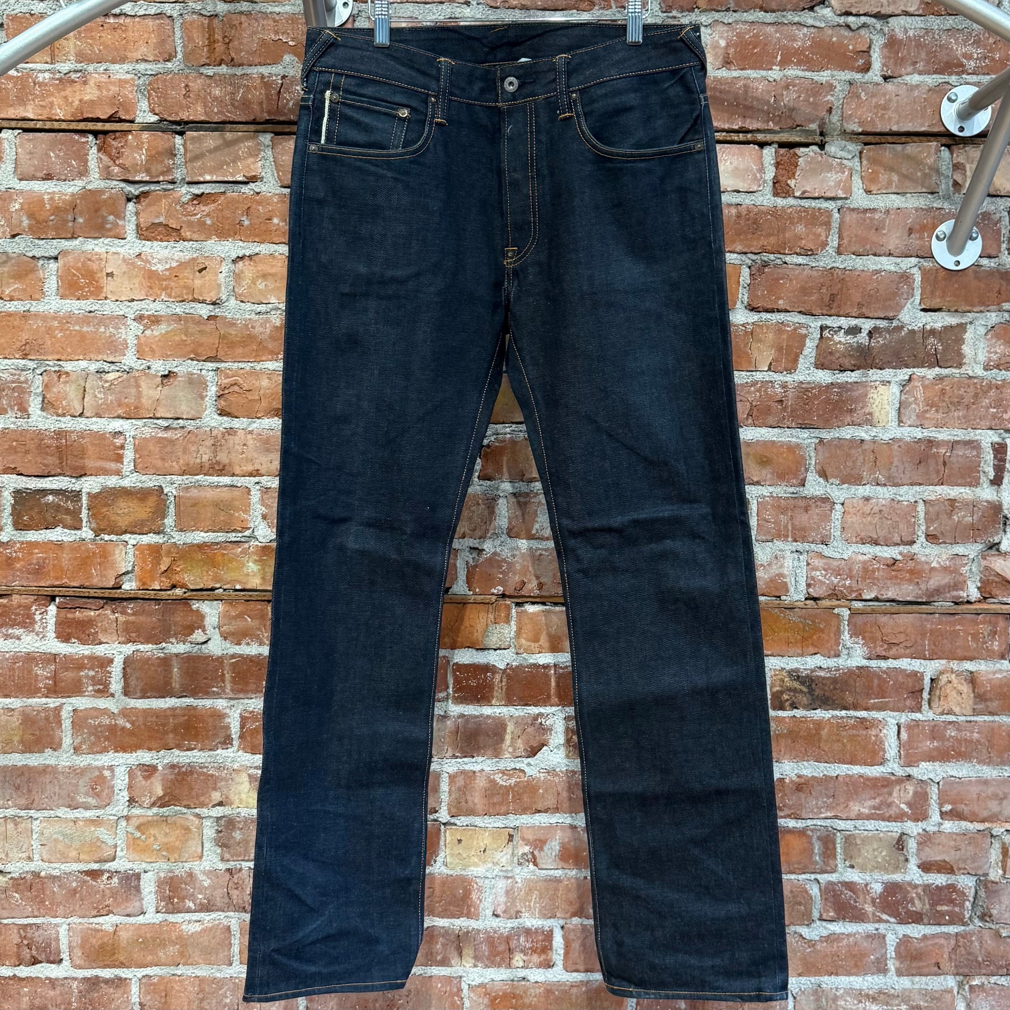 EVISU SELVEDGE ID SINGLE GULL DENIM ‘INDIGO/WHITE’