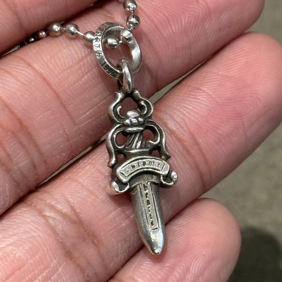 CHROME HEARTS NO. 5 DAGGER NECKLACE ‘SILVER’