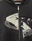 ENFANTS RICHES DEPRIMES SS25 HOLY BIBLE ASSEMBLAGE ZIP HOODIE 'BLACK'