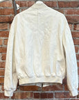 RAF SIMONS SS23 LEATHER SMALL BOMBER JACKET ‘WHITE’