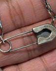 DEAL DESIGN SAFETY PIN NECKLACE ‘SILVER’