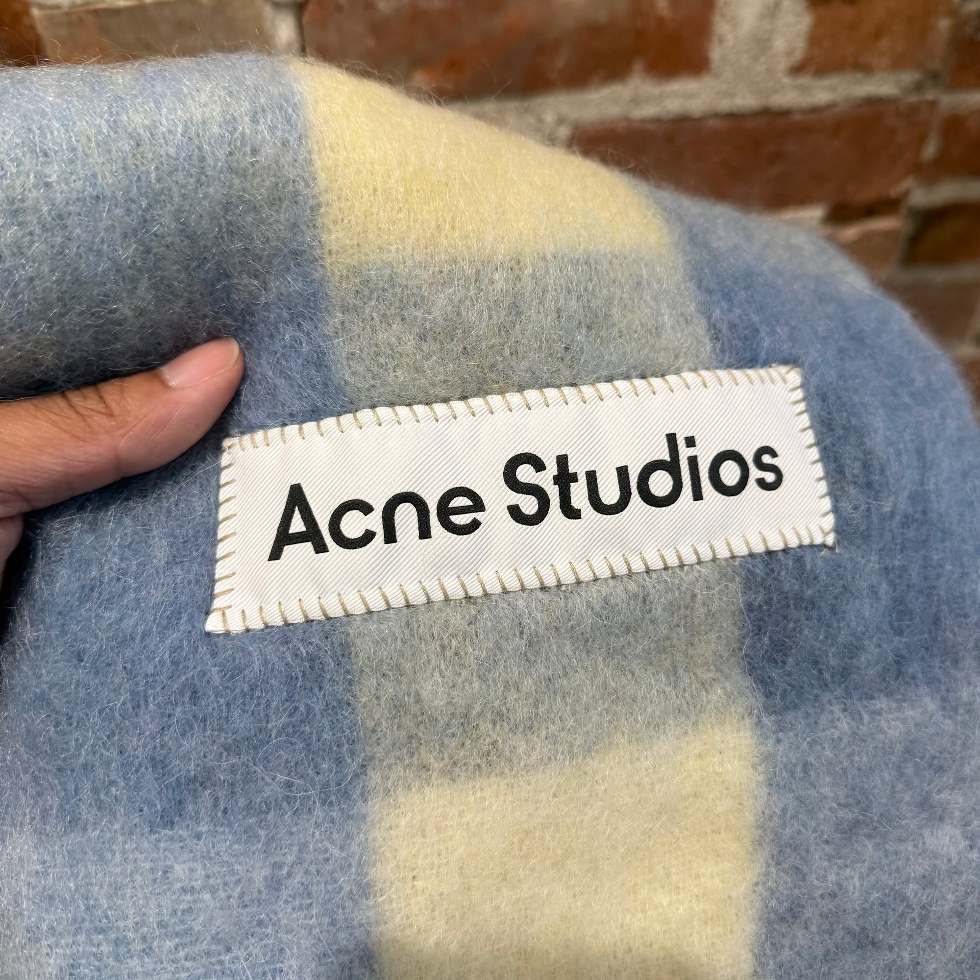 ACNE STUDIOS WOOL CHECK SCARF ‘MULTI’