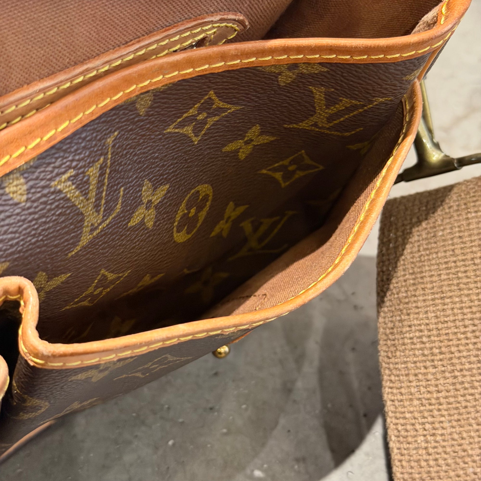 LOUIS VUITTON VINTAGE MONOGRAM SIDE BAG ‘BROWN’