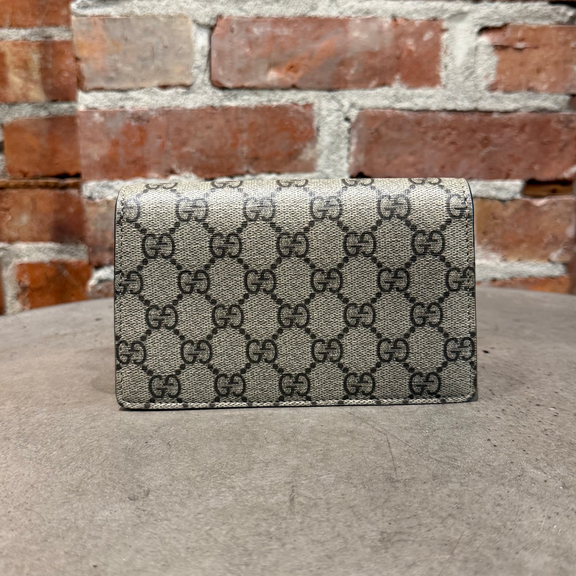 GUCCI DIONYSUS GG SUPREME SIDE BAG ‘TAUPE'