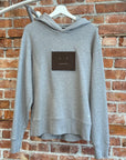 ACNE STUDIOS MELANGE FACE PATCH HOODIE ‘GREY’