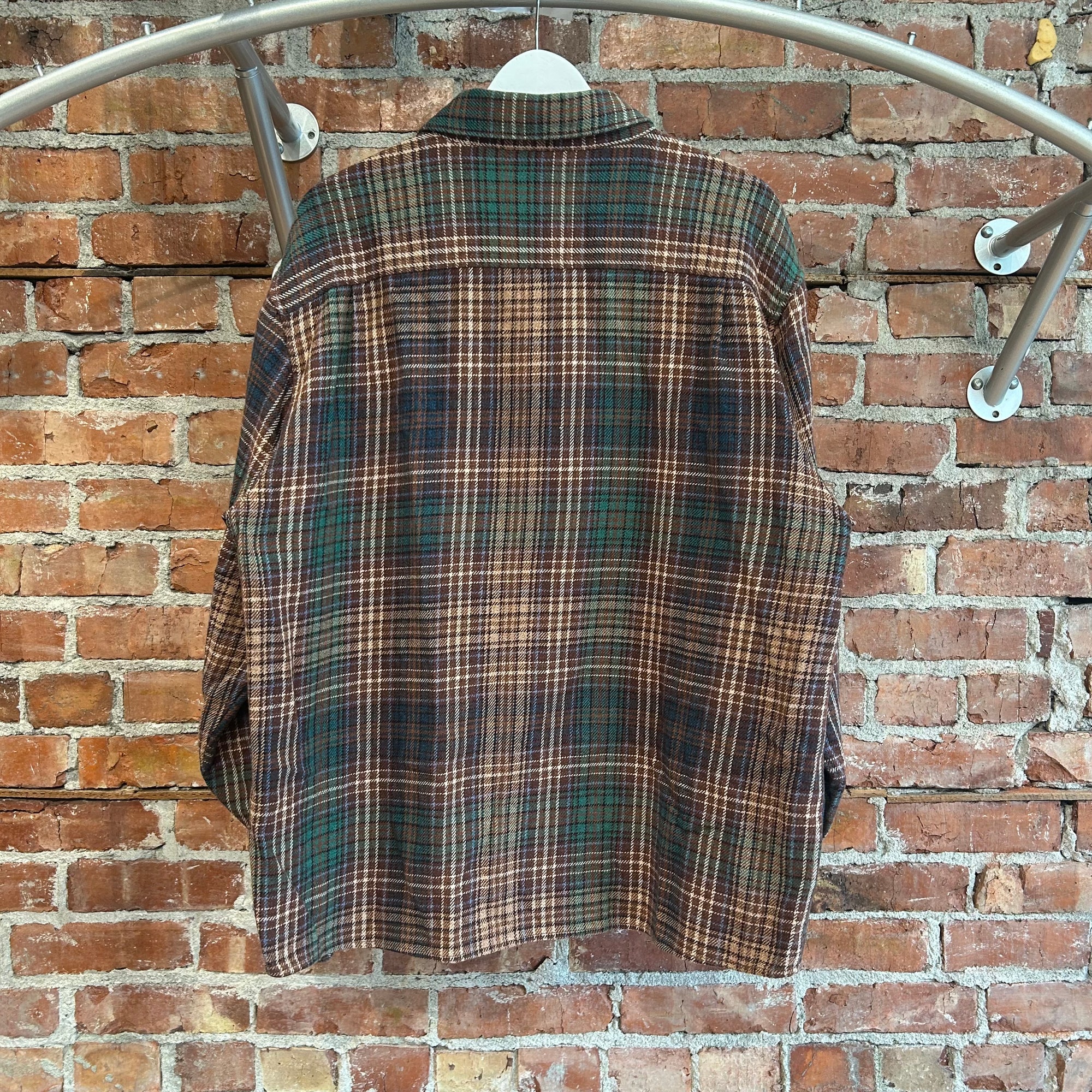 EVISU DISTRESSED FLANNEL 'GREEN'