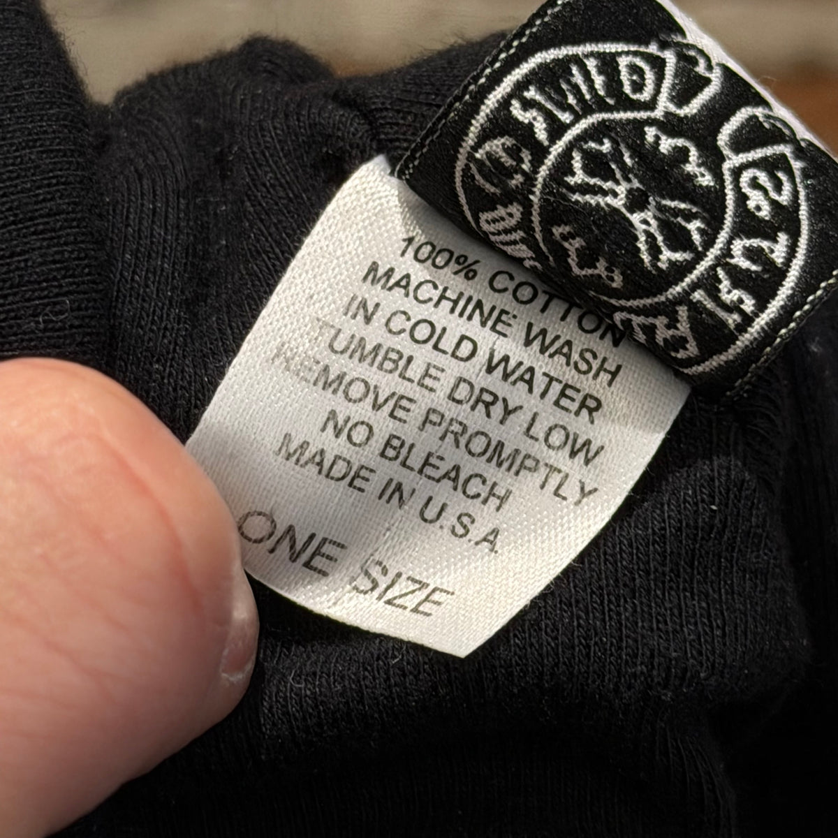 CHROME HEARTS TONAL CROSS SKULL CAP BEANIE ‘BLACK’