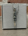 DEAL DESIGN LONG BILLET NECKLACE ‘SILVER’