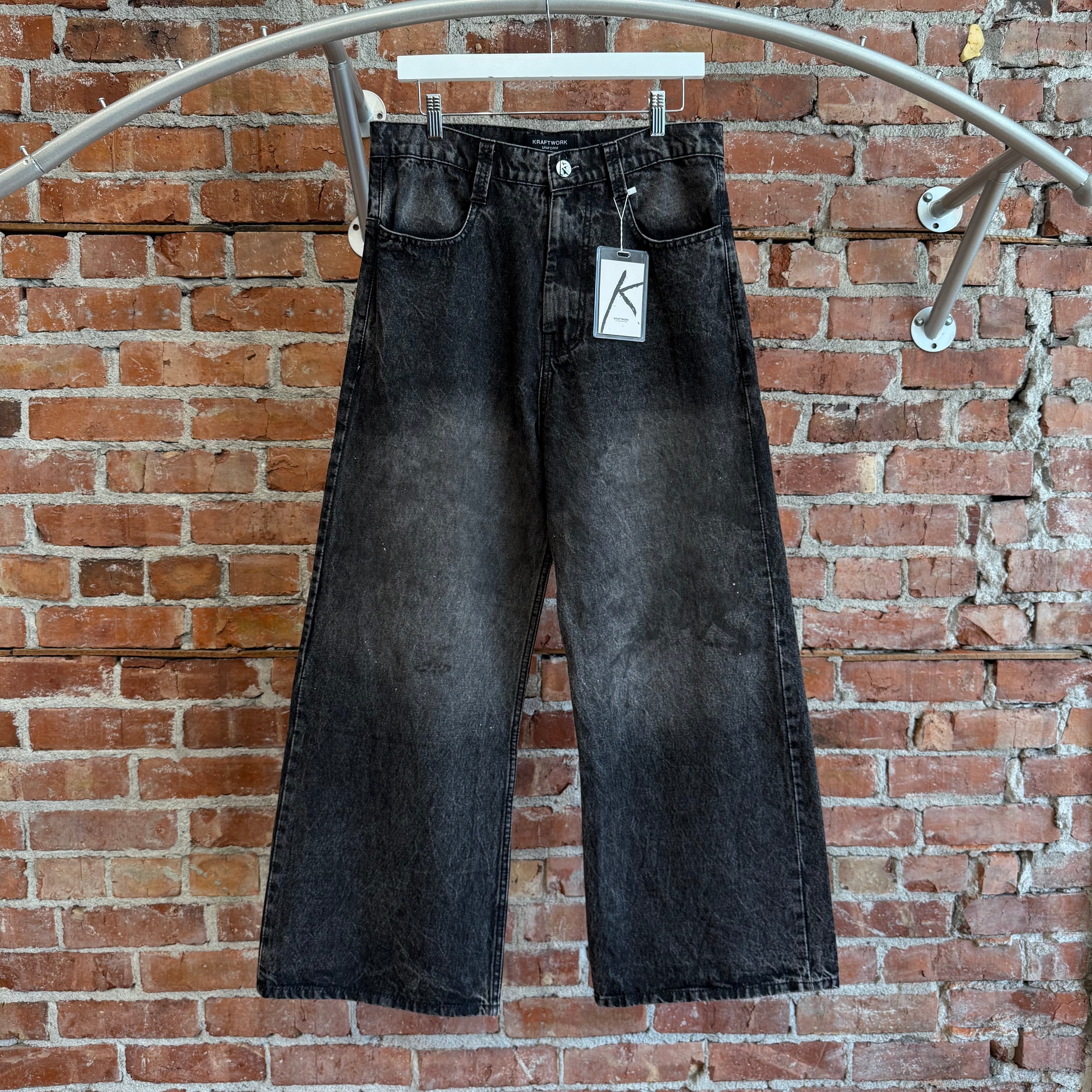 パンツ KRAFT WORK / BAGGY J CUT RAW JEANS KRAFTWORK J CUT BAGGY RAW DENIM 'BLACK