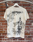 ED HARDY RHINESTONE SKULL TATTOO TEE ‘WHITE’