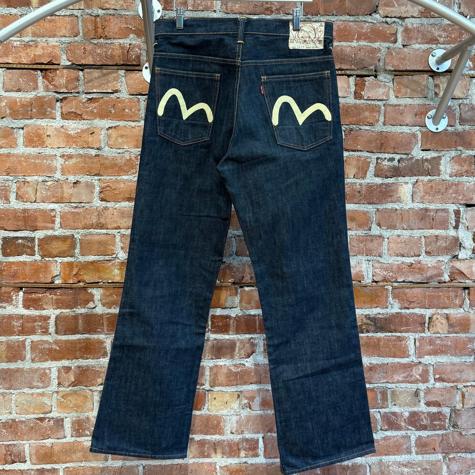 EVISU LOT 2017 FLARED DENIM 'INDIGO/IVORY'