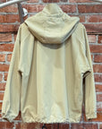 AURALEE WOOL MAX CANVAS HOODED JACKET ‘KHAKI’