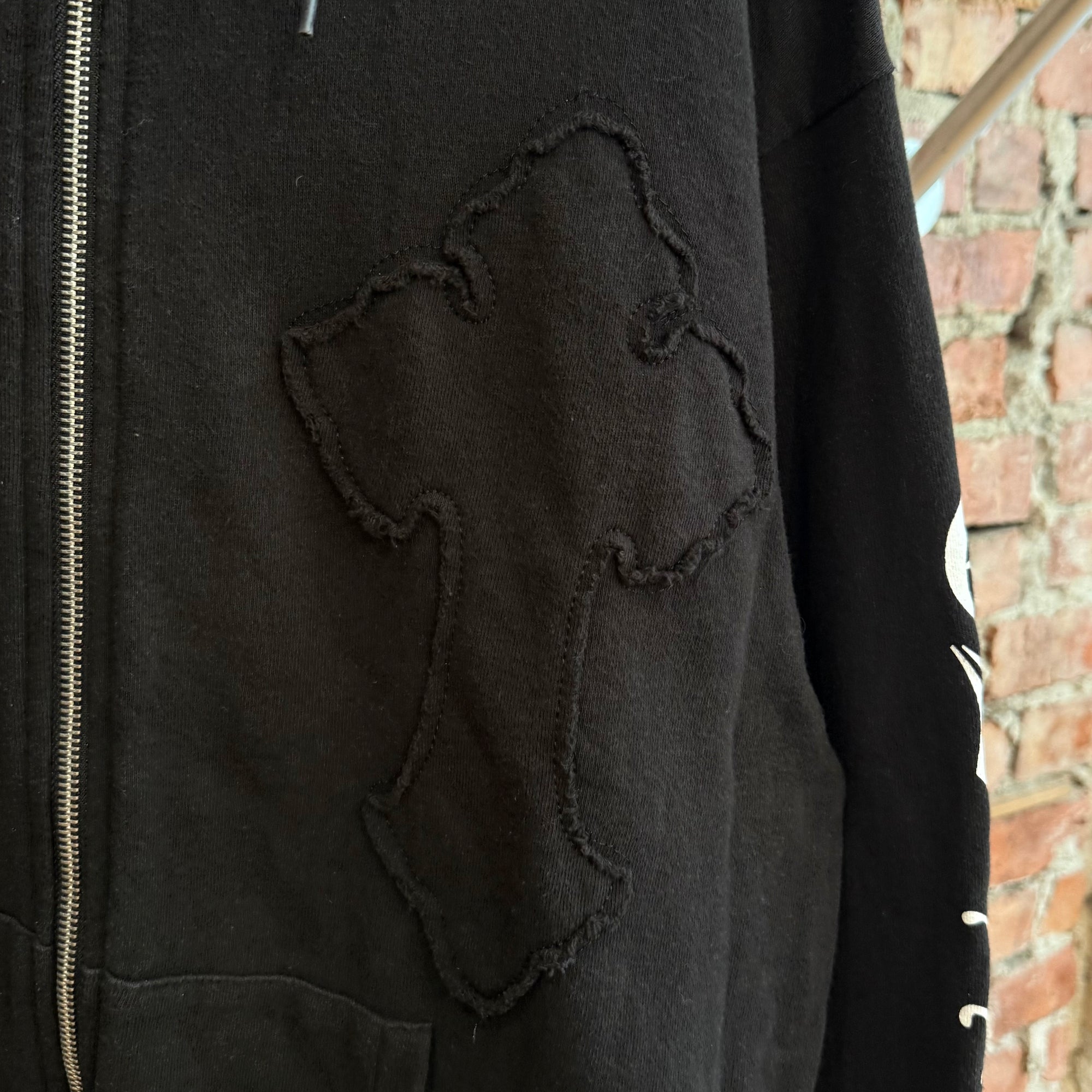 ED HARDY CHROME BOOTLEG ZIP HOODIE ‘BLACK’