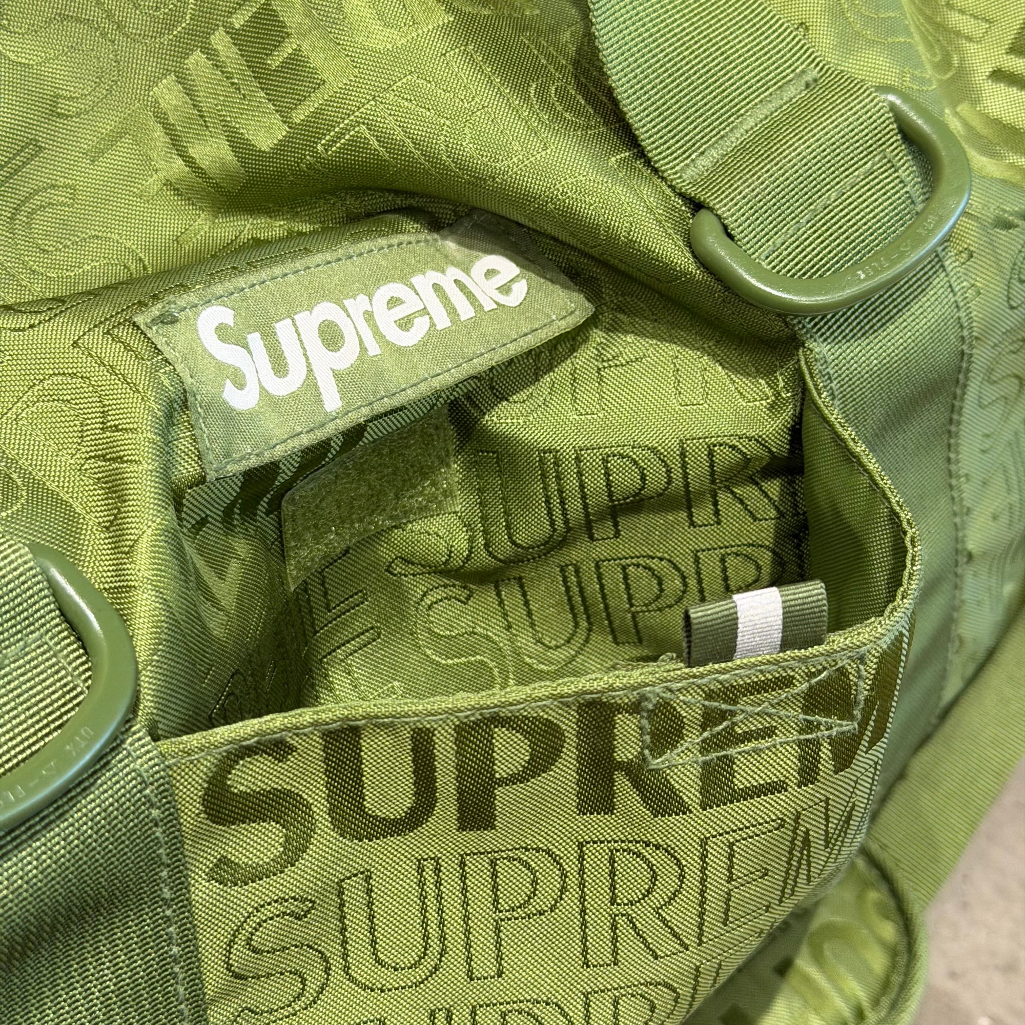 SUPREME SS19 BOX LOGO CORDURA DUFFLE BAG ‘OLIVE’