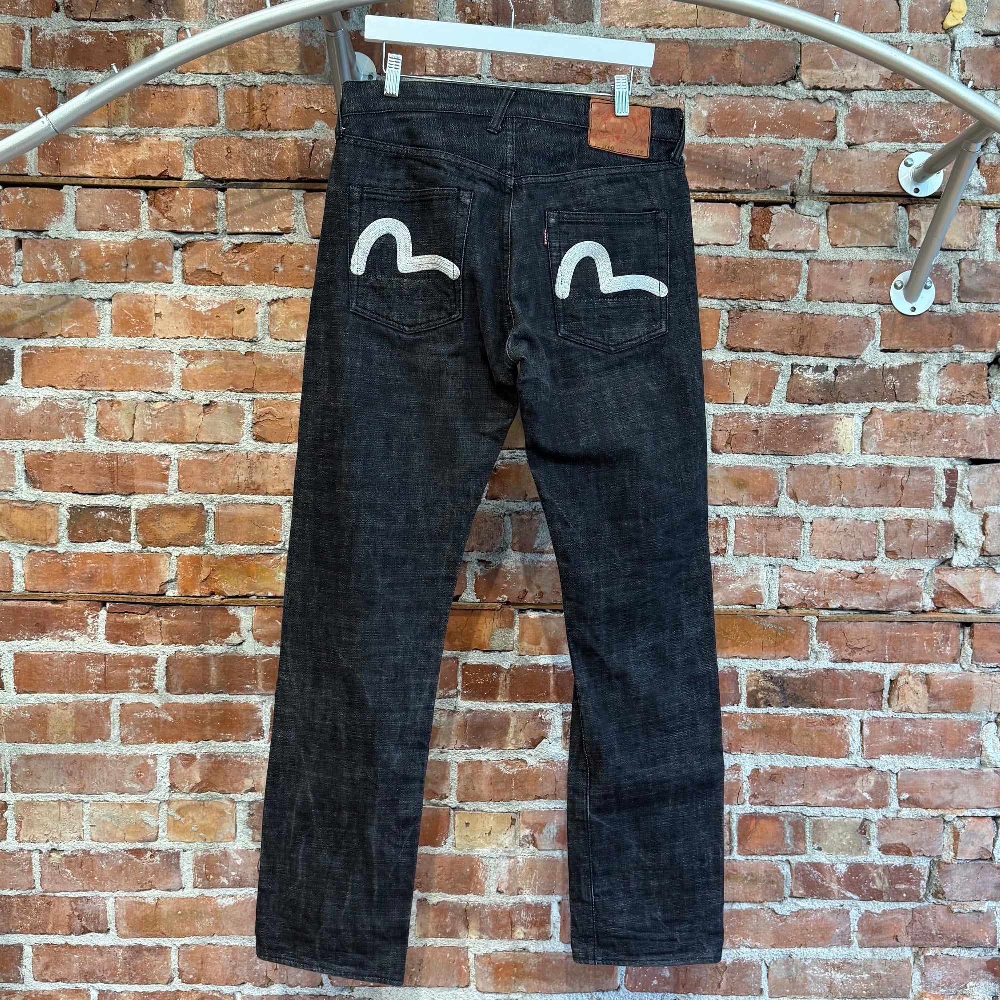 EVISU LOT 2000 CHAIN STITCH GULL DENIM ‘BLACK’