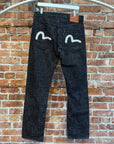 EVISU LOT 2000 CHAIN STITCH GULL DENIM ‘BLACK’