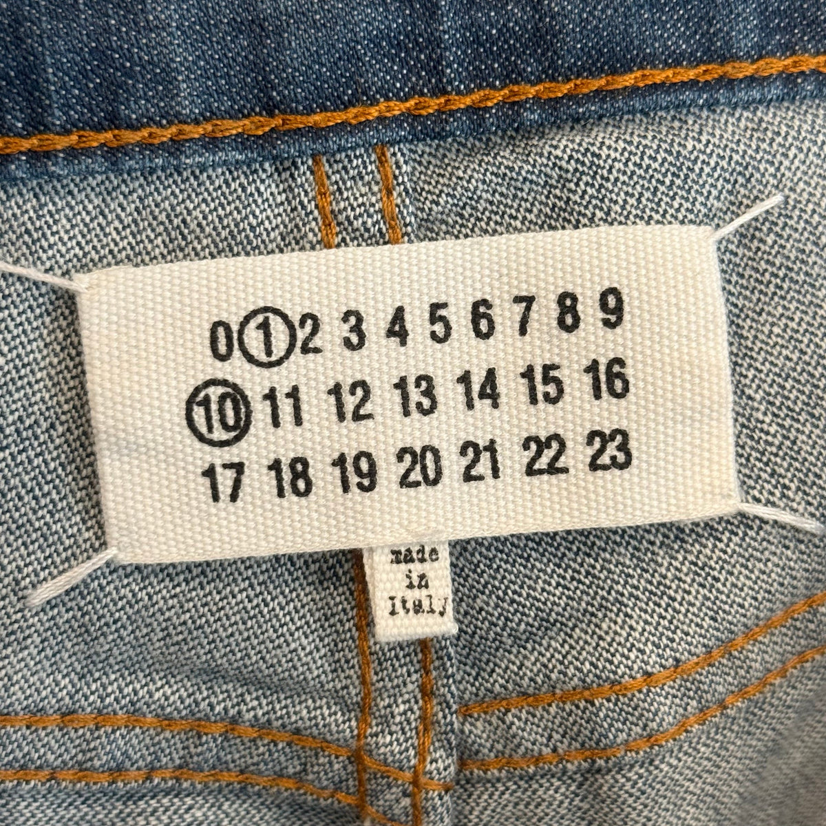 MARGIELA LINE 10 BAGGY COAL MINER DENIM ‘BLUE’