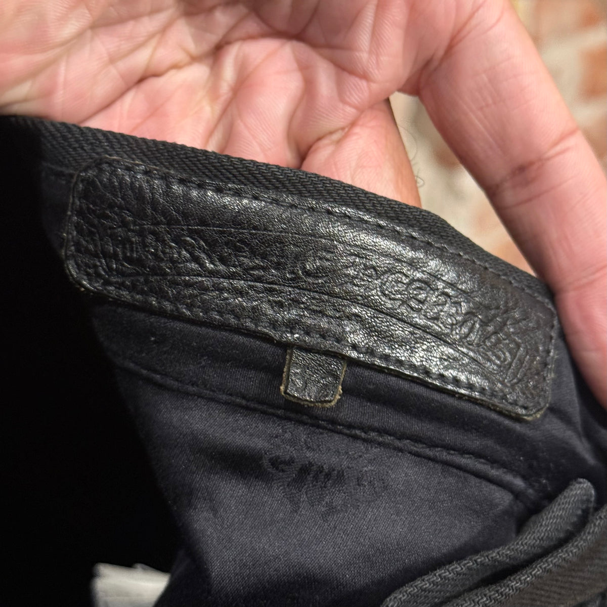 CHROME HEARTS 5 POCKET JAPANESE SELVEDGE DENIM ‘BLACK’
