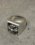CHROME HEARTS PLUS CROSS BLOCK RING ‘SILVER’