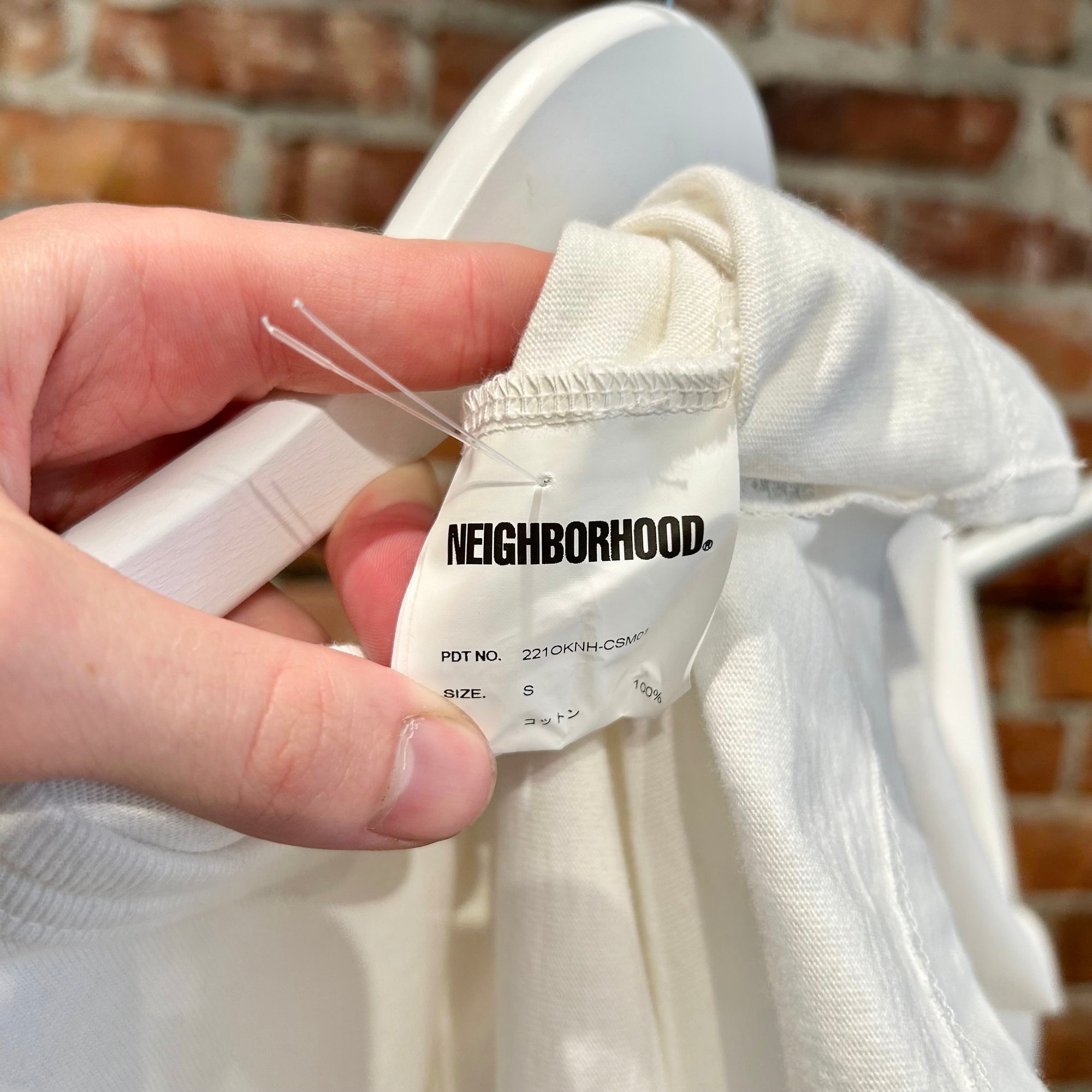 NEIGHBORHOOD TECHNICAL APPAREL POCKET LONG SLEEVE ‘WHITE’