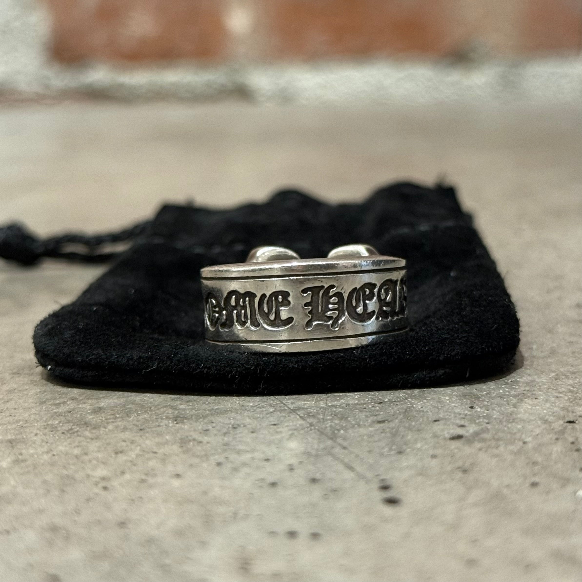 CHROME HEARTS LARGE SCROLL BANNER RING 'SILVER' – Sadō Room