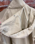 AURALEE WOOL MAX CANVAS HOODED JACKET ‘KHAKI’