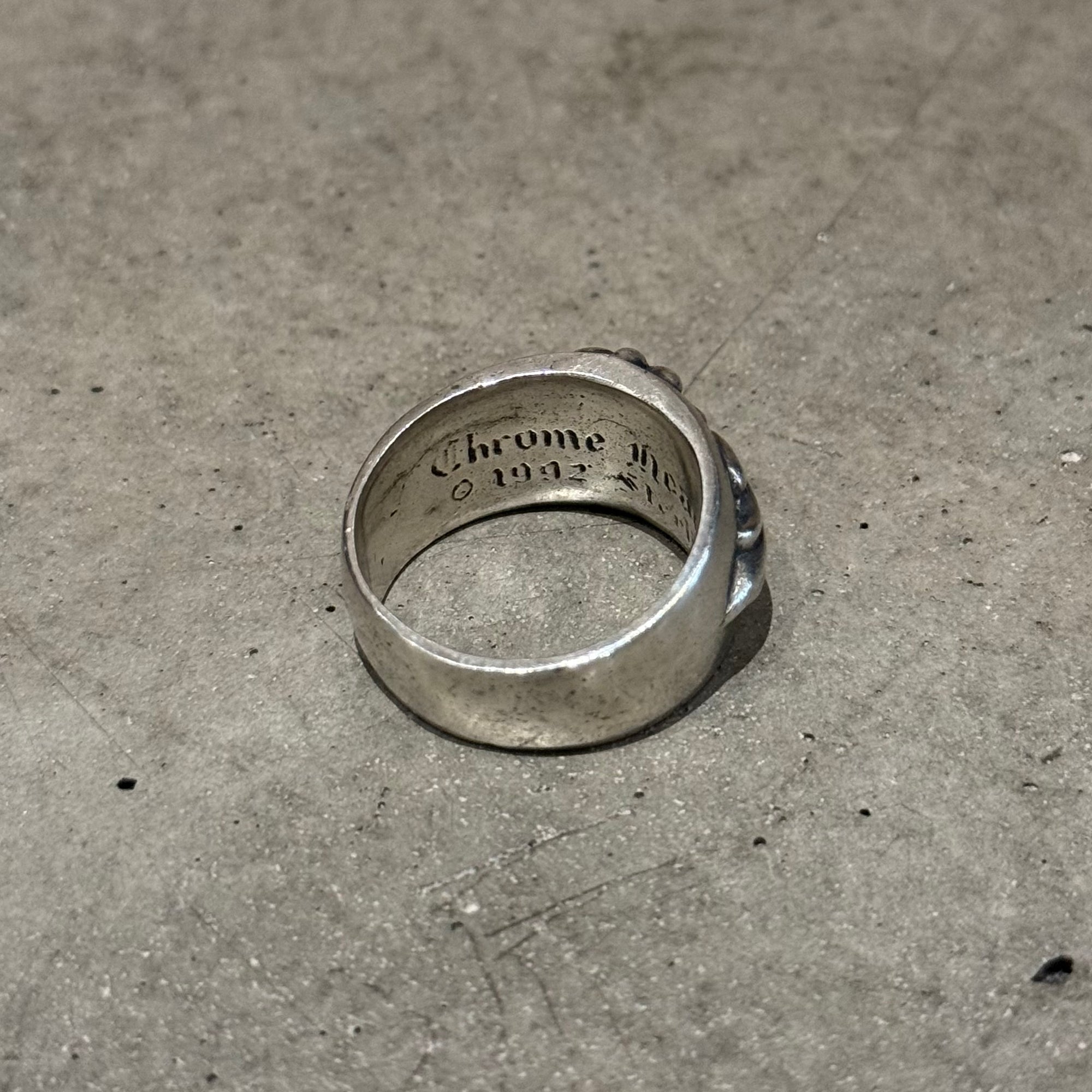 CHROME HEARTS CLASSIC FLORAL RING ‘SILVER’