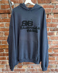 BALENCIAGA SS23 GRAFFITI INK SPLASH HOODIE ‘DIRTY BLUE’