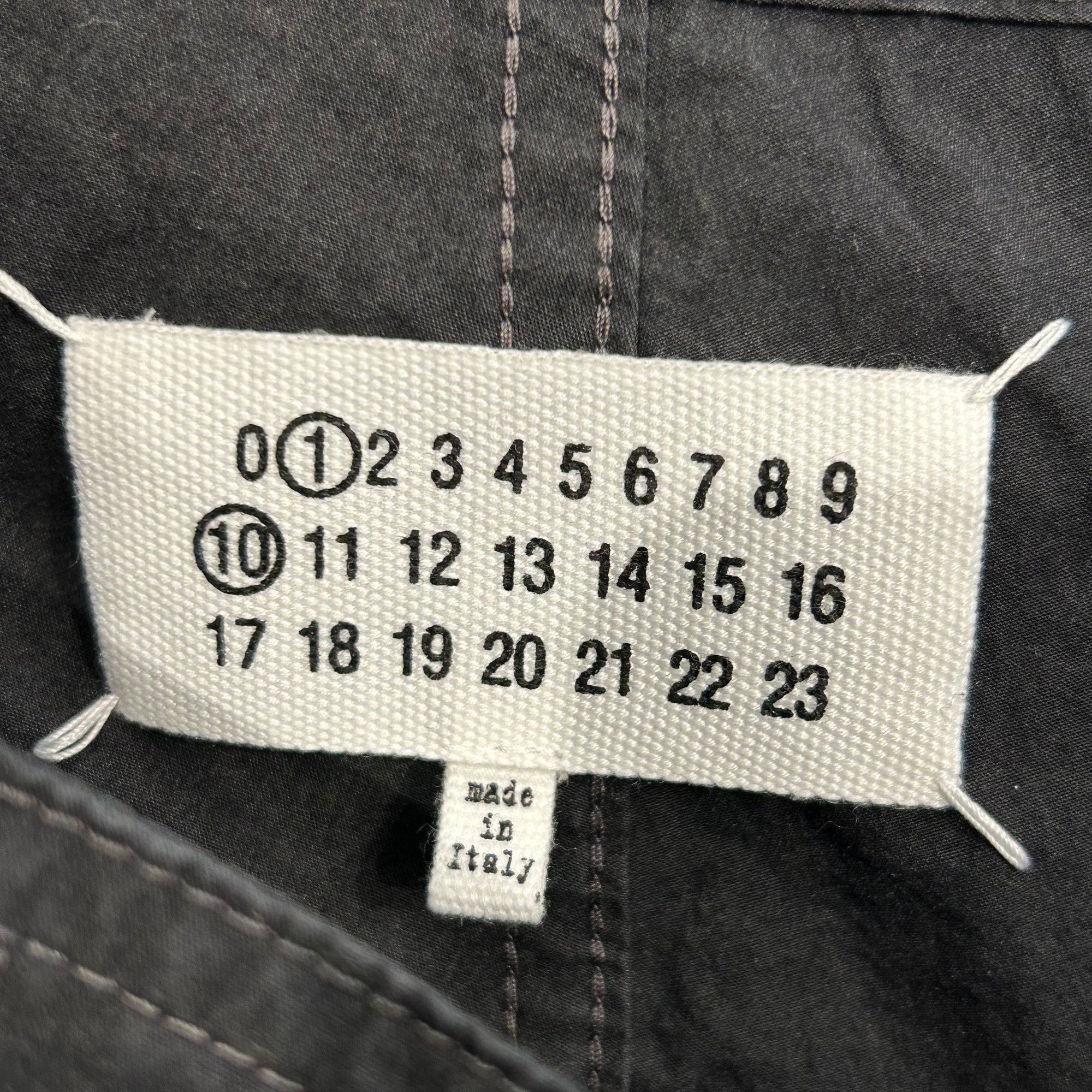 MAISON MARGIELA SS26 TAFFETA DRAWSTRING CARGO PANTS ‘BLACK’